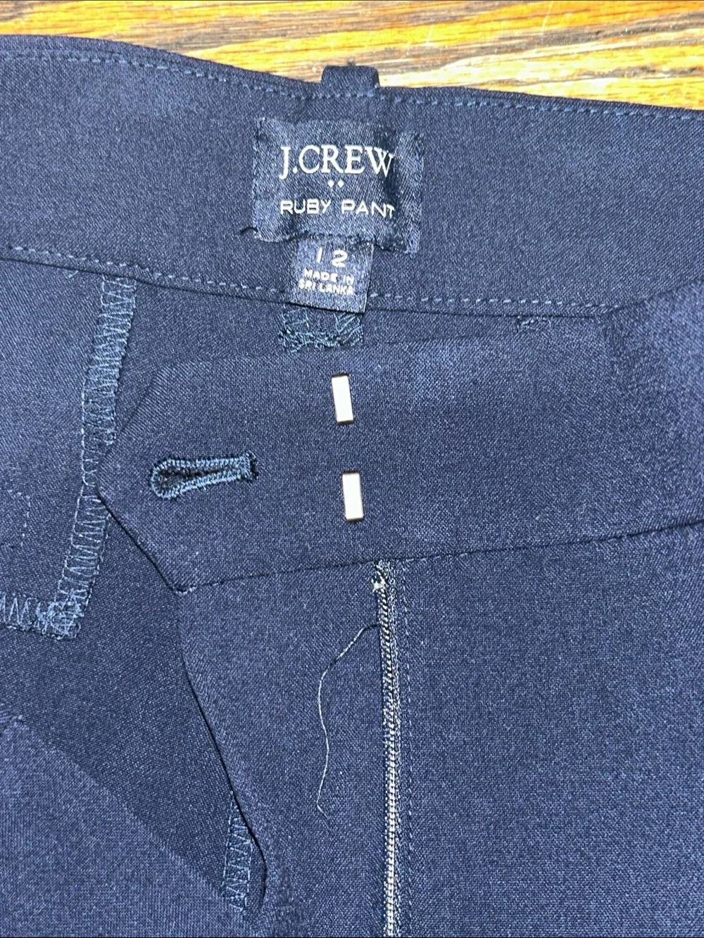 J. Crew Women's Navy Tailored Ankle Pants